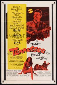 9x791 THAT TENNESSEE BEAT 1sh '66 Merle Travis is the Nashville Kid, country music!