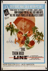 9x805 THIN RED LINE 1sh '64 Kier Dullea, from the novel by James Jones!