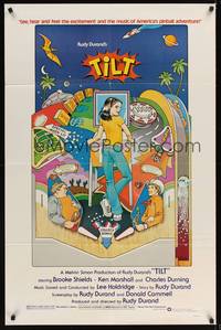 9x821 TILT 1sh '78 Brooke Shields, cool pinball machine artwork by Bettoli!