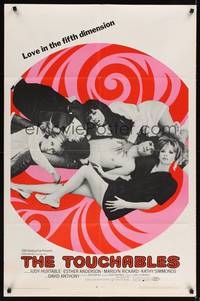 9x843 TOUCHABLES 1sh '68 Judy Huxtable, psychedelic love in the fifth dimension!