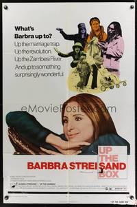 9x886 UP THE SANDBOX style B 1sh '73 many images of wacky Barbra Streisand!
