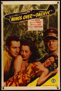 9x965 WINGS OVER THE PACIFIC 1sh '43 Inez Cooper, Edward Norris, Montagu Love, Robert Armstrong