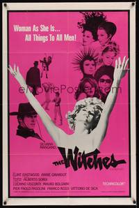 9x968 WITCHES 1sh '67 Le Streghe, Clint Eastwood, Silvana Mangano