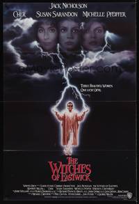 9x969 WITCHES OF EASTWICK int'l 1sh '87 Jack Nicholson, Cher, Susan Sarandon, Michelle Pfeiffer