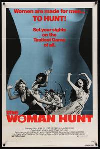 9x973 WOMAN HUNT 1sh '72 images of sexy women on the run, the tastiest game of all!