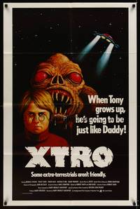 9x991 XTRO int'l 1sh '83 some extra-terrestrials aren't friendly, creepy art of alien!