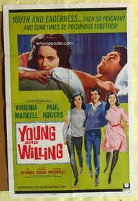 9x998 YOUNG & WILLING 1sh '64 Virginia Maskell, Ian McShane, English college sex!