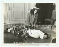 9y013 ALIAS BOSTON BLACKIE 8x10 still '42 Adele Mara finds Chester Morris bound & gagged on floor!