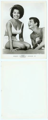 9y035 BEACH PARTY 8x10 still '63 great image of Frankie Avalon & ultra-sexy Annette Funicello!