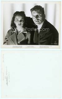 9y069 BRUTE FORCE 8x10 still '47 cool moody close up portrait of Burt Lancaster & Ann Blyth!