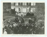 9y119 DARK COMMAND 7.75x10.25 still '40 Walter Pidgeon & Gabby Hayes on horses in front of crowd!