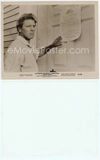 9y132 DEVIL'S DISCIPLE 8x10 still '59 close up of Burt Lancaster staring at proclamation on door!