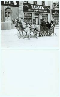 9y135 DOCTOR ZHIVAGO 8x10 still '65 Omar Sharif & Fitzgerald ride in horse-drawn carriage!