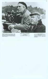 9y154 FANNY & ALEXANDER candid 8x10 still '82 director Ingmar Bergman & cinematographer Nykvist!