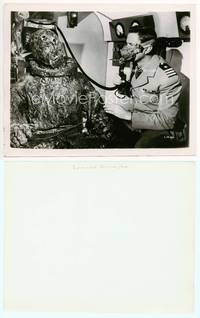 9y158 FIRST MAN INTO SPACE 8x10.25 still '59 c/u of military officer with severely burned guy!