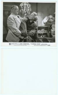 9y159 FLAMINGO ROAD 8x10 still '49 close up of Joan Crawford trying to stop Sydney Greenstreet!