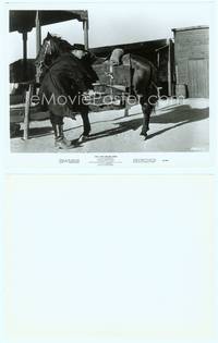 9y161 FOR A FEW DOLLARS MORE 8x10 still '67 Sergio Leone, Lee Van Cleef gets gun from horse!