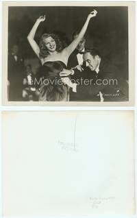 9y183 GILDA candid 8x10 still '46 sexy Rita Hayworth having her famous sheath dress adjusted!