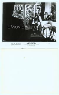 9y202 GRADUATE 8x10 still '68 Dustin Hoffman asks Anne Bancroft if she's trying to seduce him!
