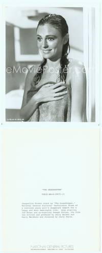 9y208 GRASSHOPPER 8x10 still '70 close up of naked Jacqueline Bisset wearing only a towel!