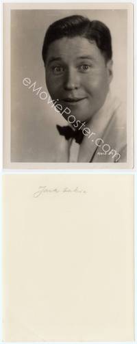 9y255 JACK OAKIE 8x10 still '30s close up of surprised star in white tuxedo!