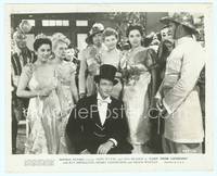 9y296 LADY FROM LOUISIANA 8.25x10 still '41 John Wayne in tuxedo & top hat at costume ball!