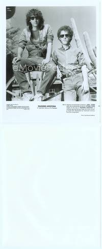 9y386 RAISING ARIZONA candid 8x10 still '87 best portrait of directors Joel & Ethan Coen on set!