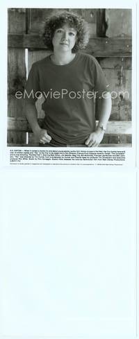 9y410 RUMBLE FISH candid 8x10 still '83 great portrait of book author S.E. Hinton!