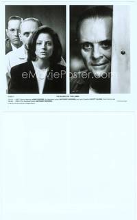 9y429 SILENCE OF THE LAMBS 8x10 still '90 split image with great close ups of crazy Hopkins!