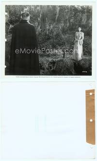 9y434 SON OF DRACULA 8x10 key book still '43 Lon Chaney as the Count wearing cape in graveyard!