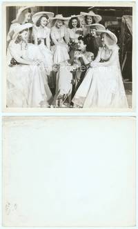 9y461 THEY ALL KISSED THE BRIDE 8.25x10 still '42 Joan Crawford surrounded by 8 bridesmaids!