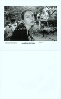 9y484 VIRGIN SUICIDES candid 8x10 still '99 close up of director Sofia Coppola on the set!
