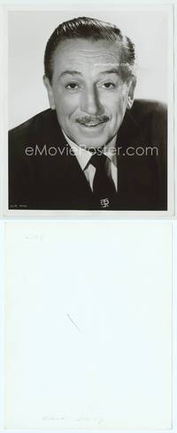 9y488 WALT DISNEY 8x10 still '50s smiling portrait of the king of cartoons wearing suit & tie!