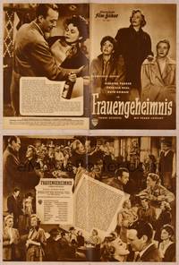 9z166 THREE SECRETS German program '51 Eleanor Parker, Patricia Neal & Ruth Roman, different!