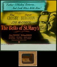9z079 BELLS OF ST. MARY'S glass slide '46 art of smiling pretty Ingrid Bergman & Bing Crosby!