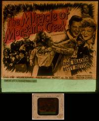 9z097 MIRACLE OF MORGAN'S CREEK glass slide '43 Preston Sturges, Eddie Bracken, Betty Hutton