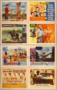 9z007 LOT OF 22 INCOMPLETE LOBBY CARD SETS OF 5 22 LCs '50s-60s Lonely are the Brave & more!