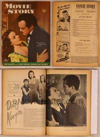 9z063 MOVIE STORY magazine January 1948, Susan Hayward & Van Heflin from Tap Roots!