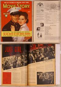 9z058 MOVIE STORY magazine March 1942, Maureen O'Hara & John Payne from To the Shores of Tripoli!