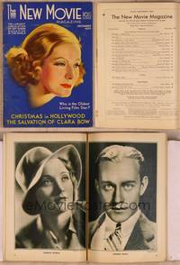 9z037 NEW MOVIE MAGAZINE magazine December 1930, wonderful art of Greta Garbo by Jules Erbit!