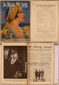 9z036 NEW MOVIE MAGAZINE magazine September 1930, art of Gloria Swanson by Penrhyn Stanlaws!