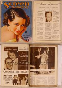 9z044 SCREEN ROMANCES magazine June 1934, art of beautiful Norma Shearer from Riptide!