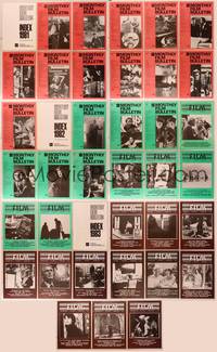 9z015 LOT OF MONTHLY FILM BULLETINS 36 English magazines January 1981 to December 1983 cool!