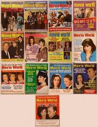 9z017 LOT OF MOVIE WORLD MAGAZINES 13 magazines September 1963 to Sept. 1970 Liz, Natalie, more