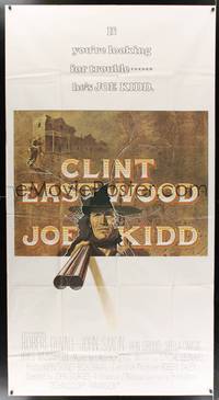 1a481 JOE KIDD int'l 3sh '72 John Sturges, if you're looking for trouble, he's Clint Eastwood!