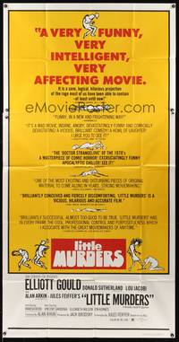 1a503 LITTLE MURDERS 3sh '70 written by Jules Feiffer, directed by Alan Arkin!