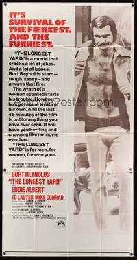 1a509 LONGEST YARD int'l 3sh '74 Robert Aldrich prison football sports comedy, Burt Reynolds!
