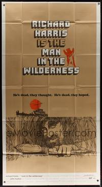 1a522 MAN IN THE WILDERNESS 3sh '71 they just couldn't find the time to bury Richard Harris!