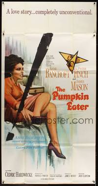 1a590 PUMPKIN EATER 3sh '64 Anne Bancroft, Peter Finch, a marriage bed isn't always a bed of roses