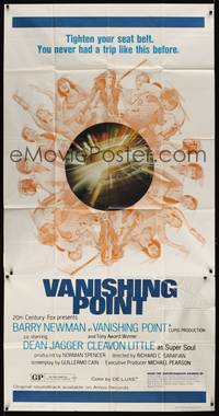 1a679 VANISHING POINT 3sh '71 car chase cult classic, you never had a trip like this before!
